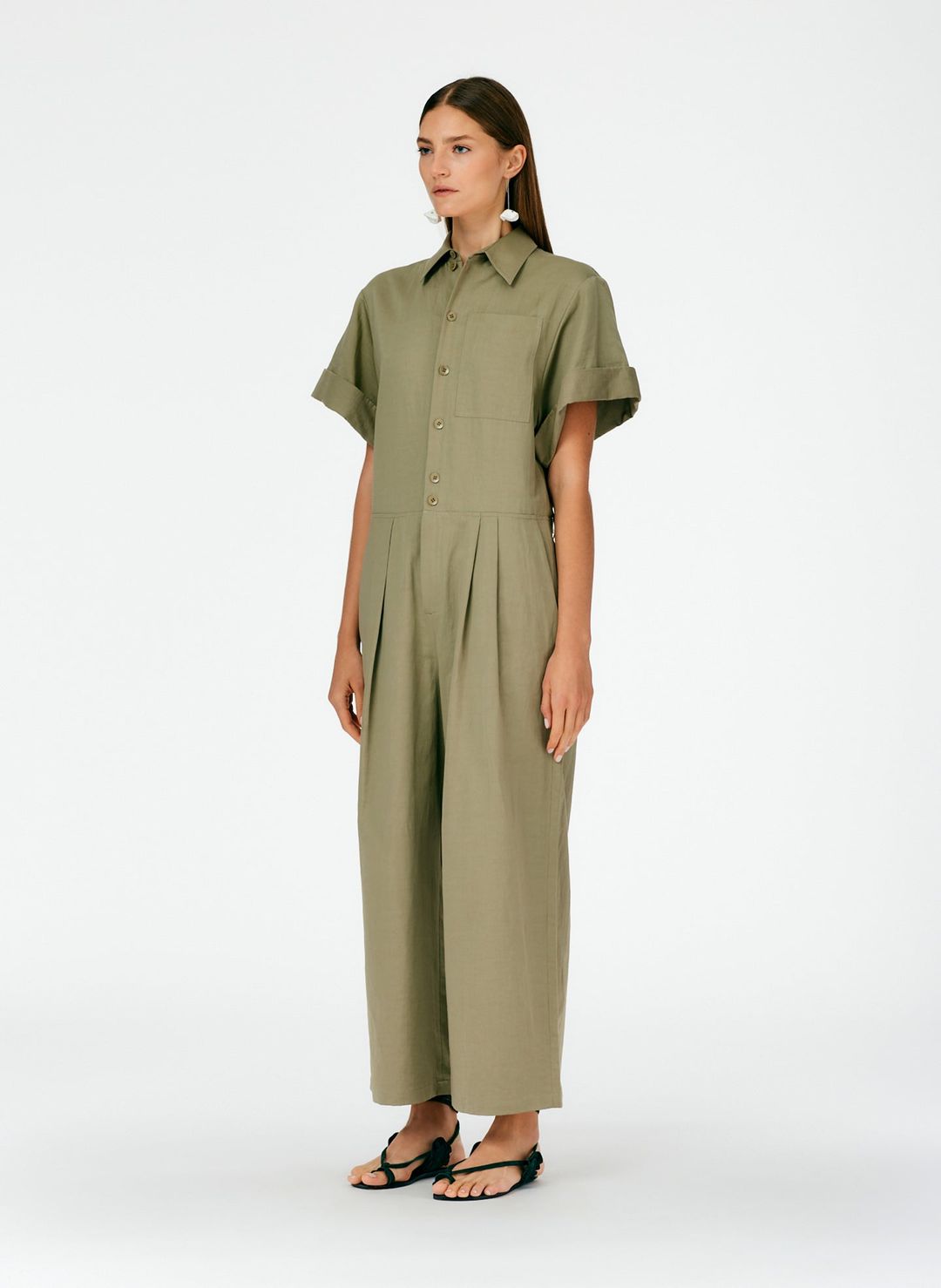 Cotton Linen Sateen Jumpsuit #13