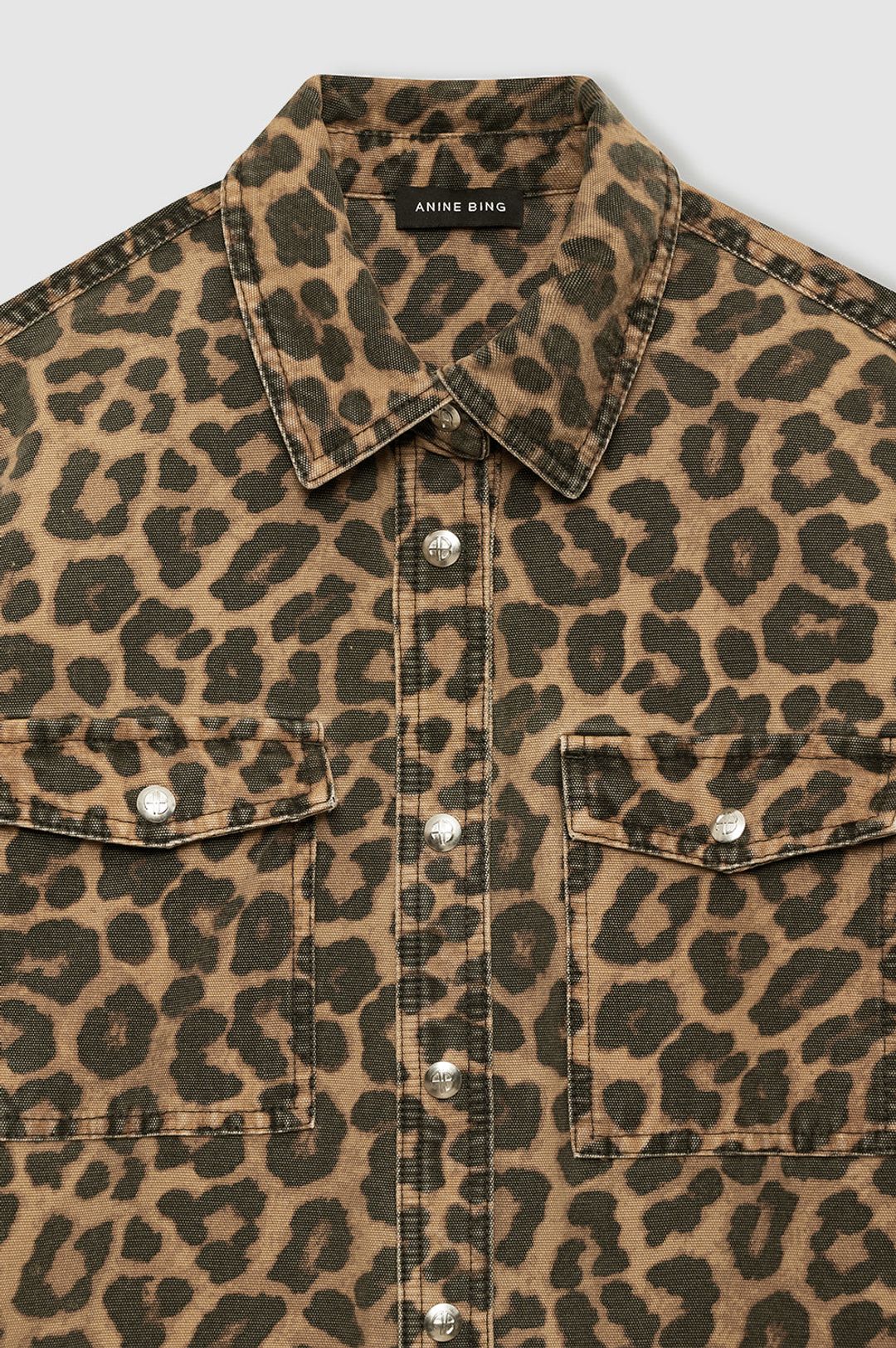 Paxton Shirt - Black And Brown Leopard #5