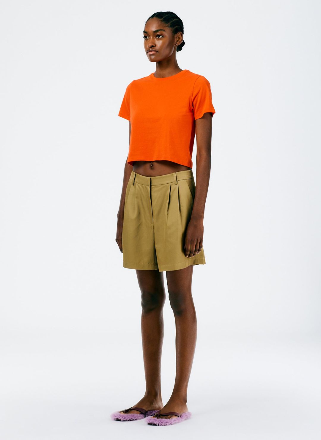 Drapey Suiting Pleated Short #3