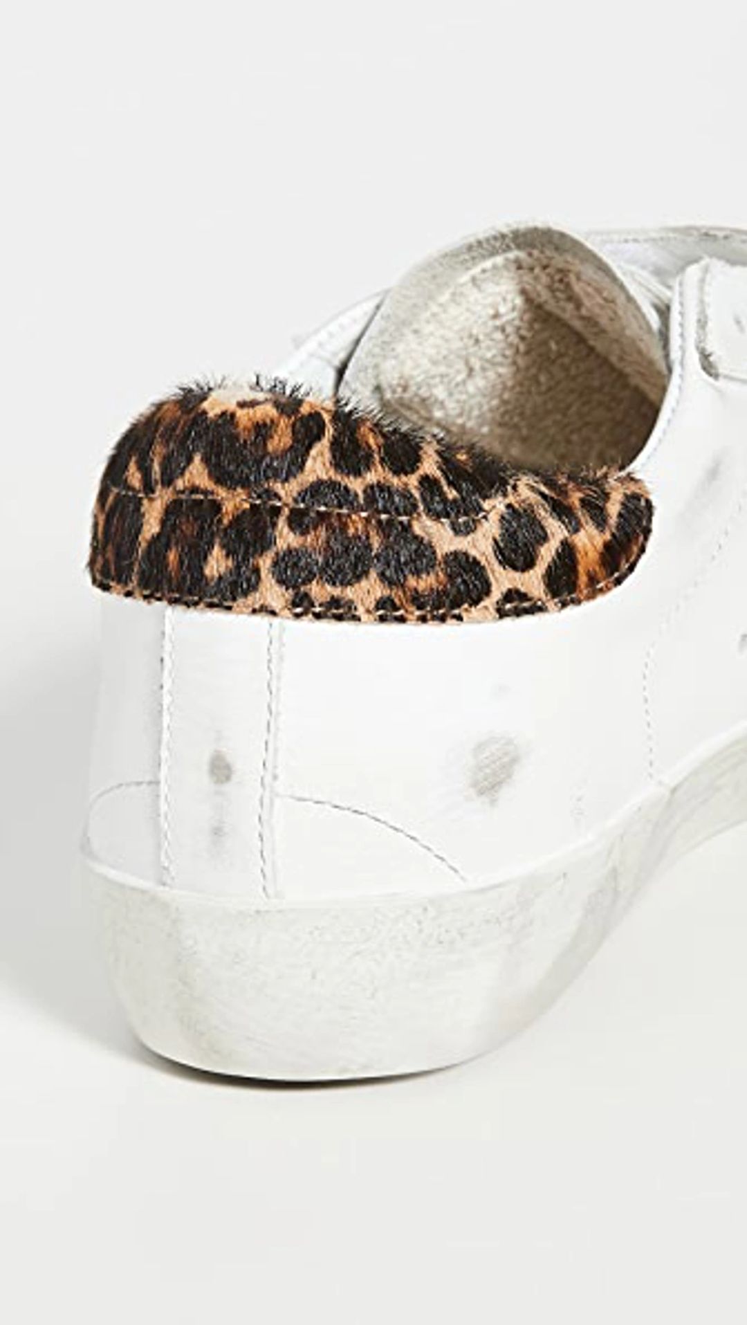 Old School Leather Sneakers In White #4