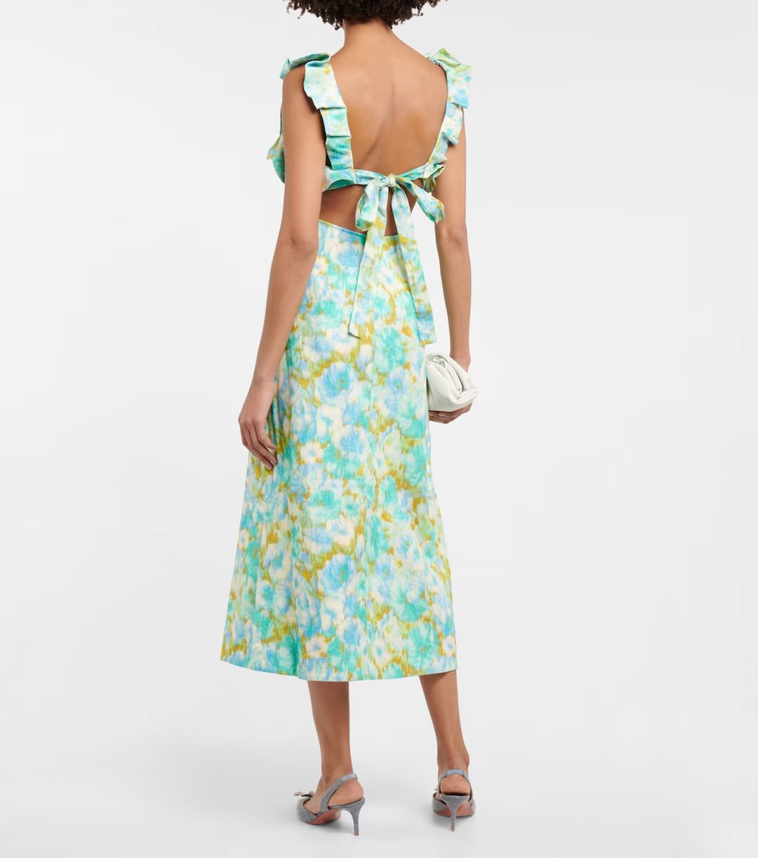 Hide Tide printed linen midi dress #3