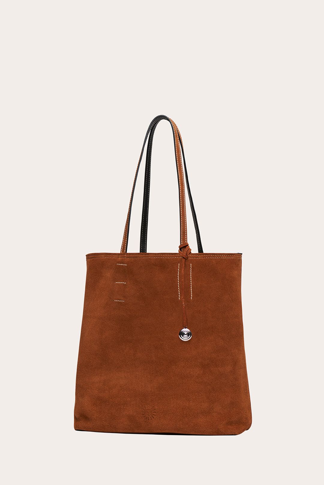 Paper Tote Saddle Brown Suede #3