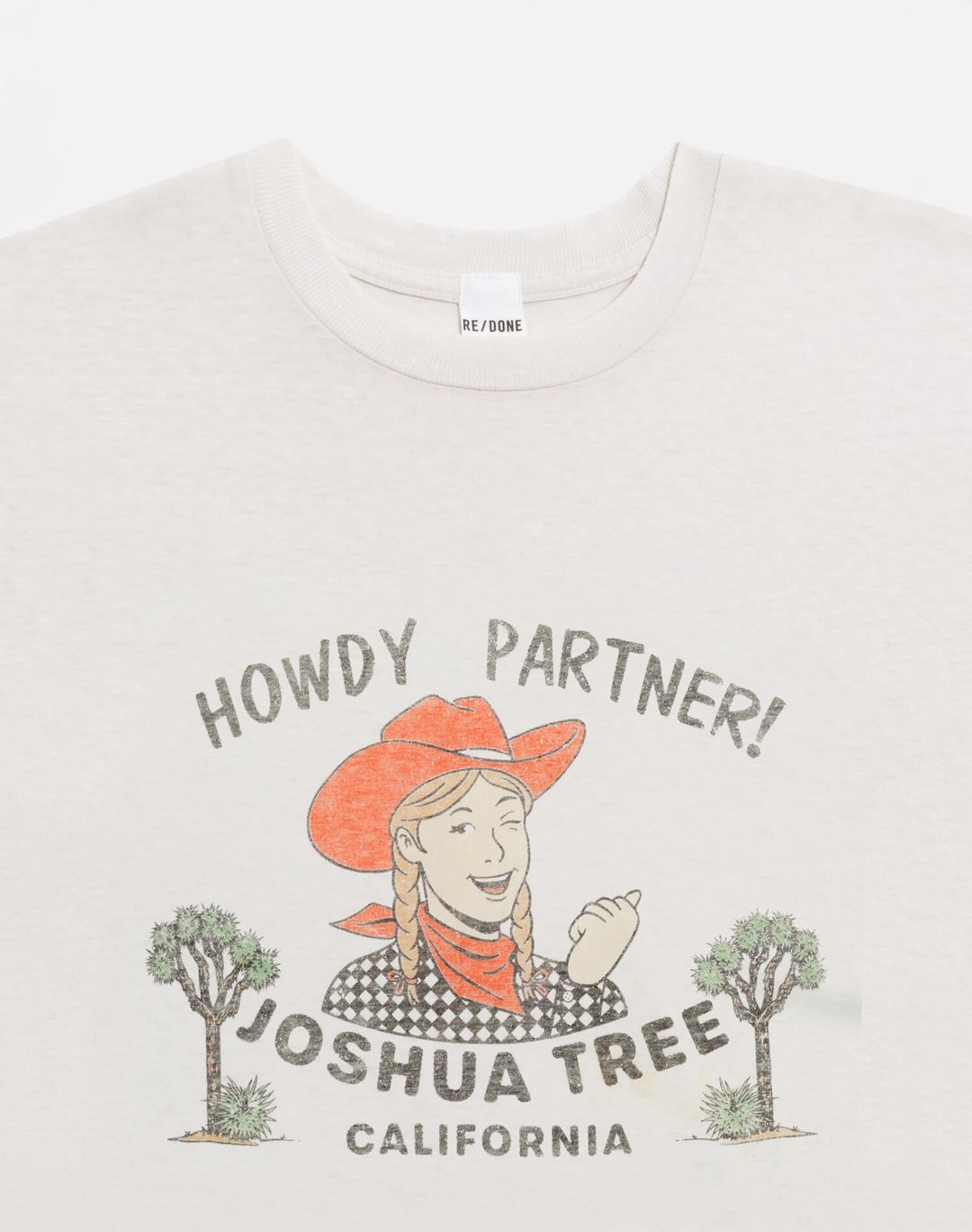 Boyfriend "Joshua Tree" Tee - Vintage White #4