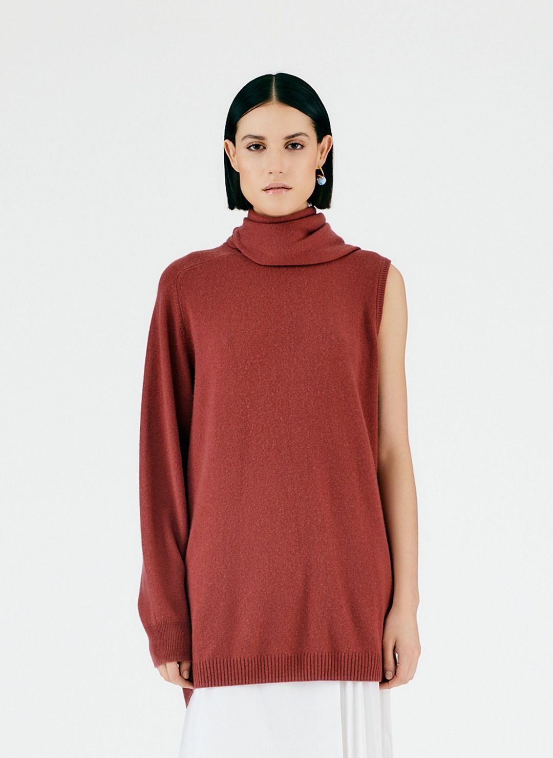 Feather Weight Cashmere Cutout Sleeve Pullover #2