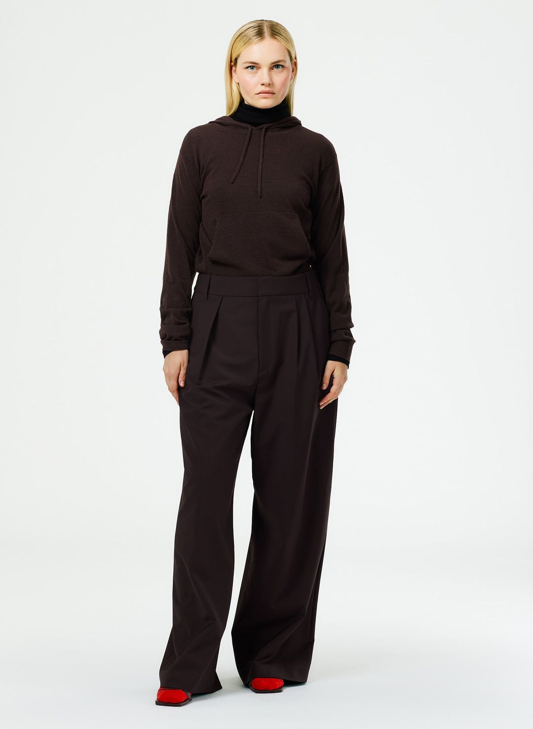 Skinlike Mercerized Wool Shrunken Hoodie #5