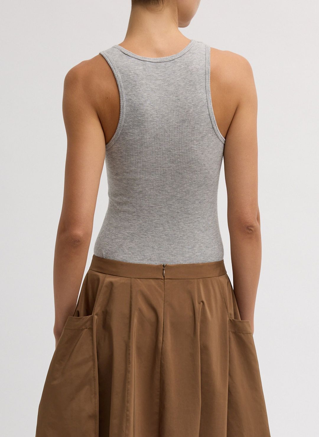 Circular Fine Rib T-Shirt Tank #4