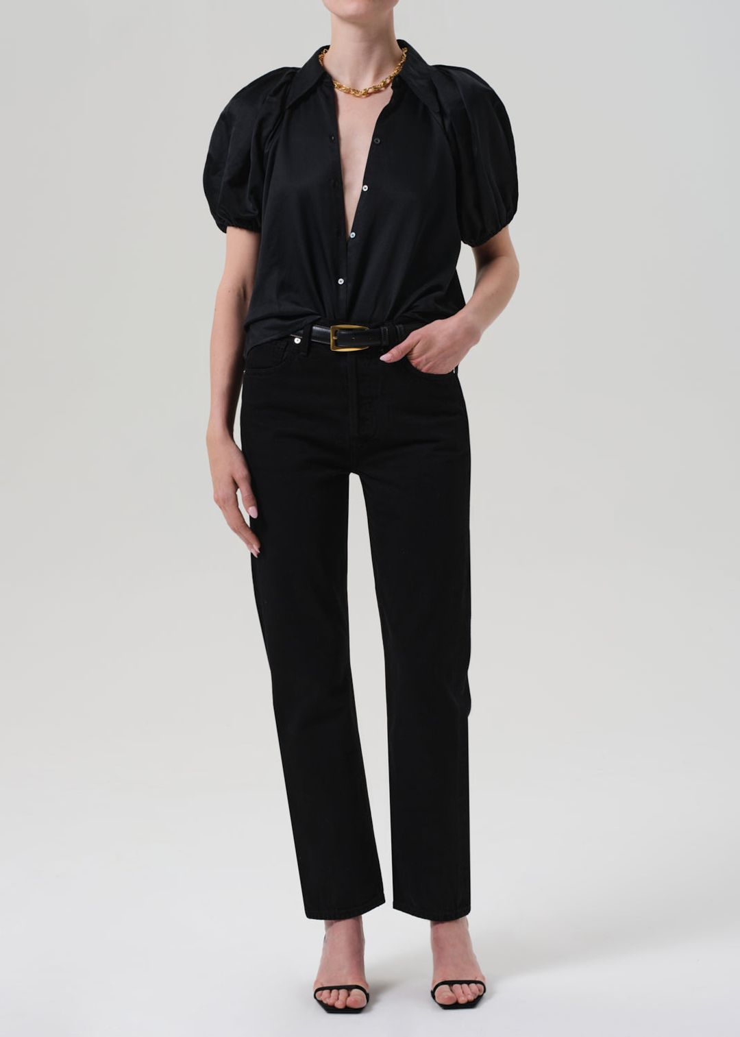Leila Blouse in Black #5