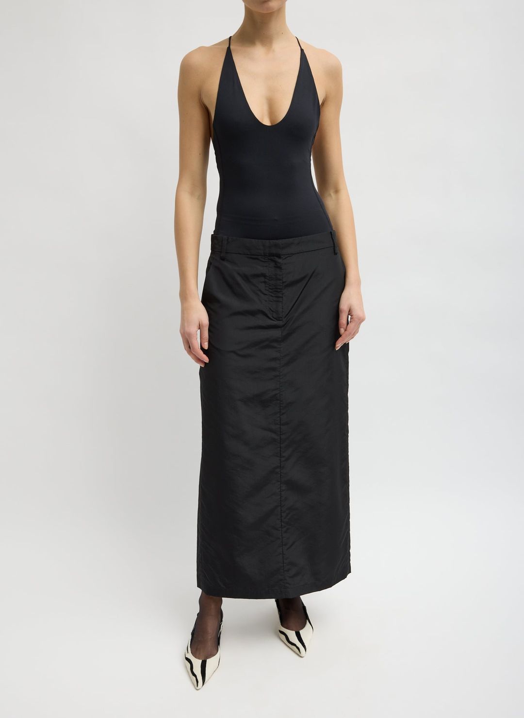 Stretch Light Weight Tech Knit Racerback Bodysuit #5