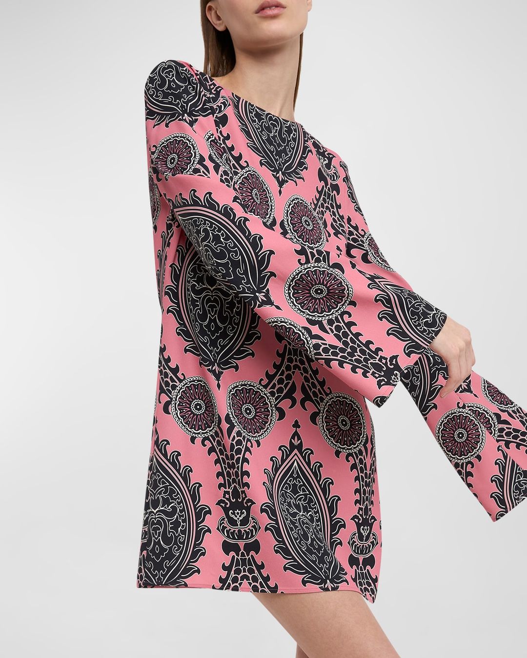 Supremes Long-Sleeve Mini Swing Dress #7