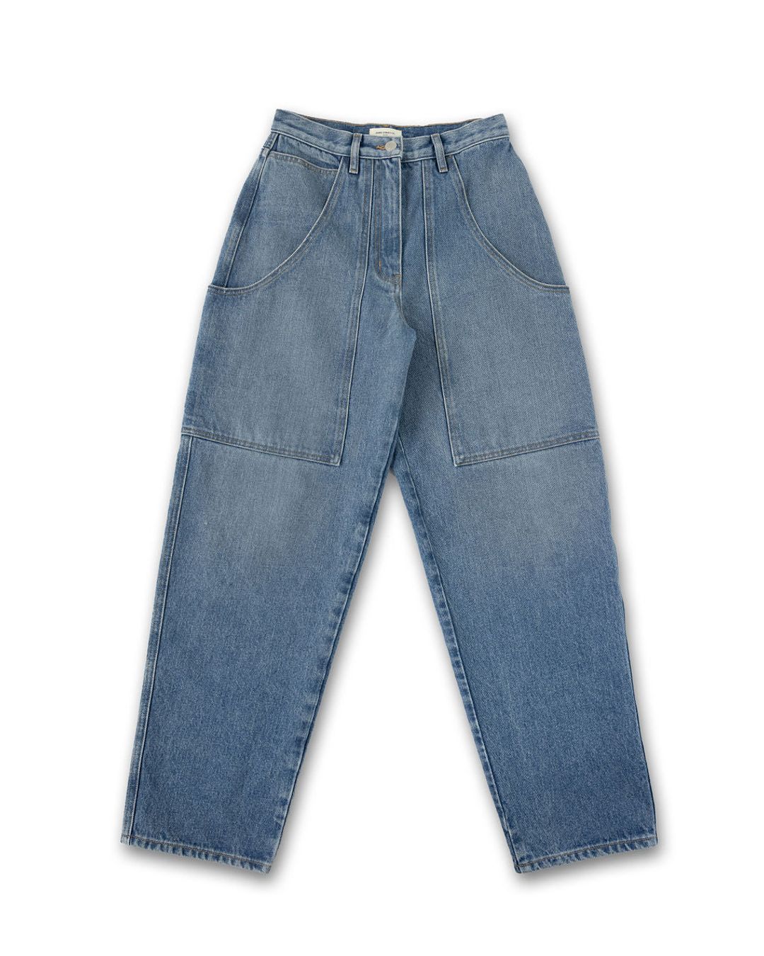 CARGO BARREL JEAN - DENIM BLUE #4