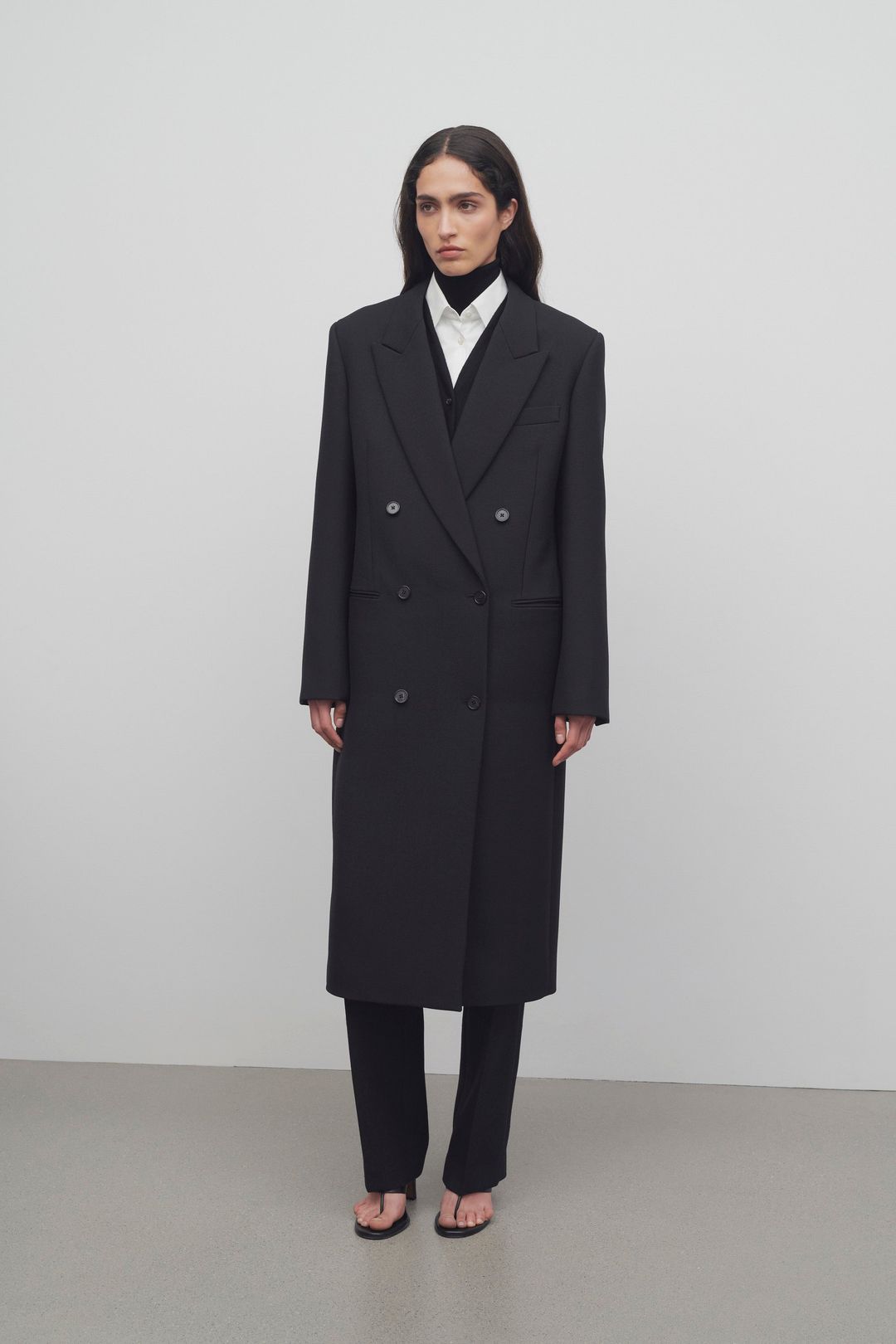Sand Coat in Virgin Wool #3