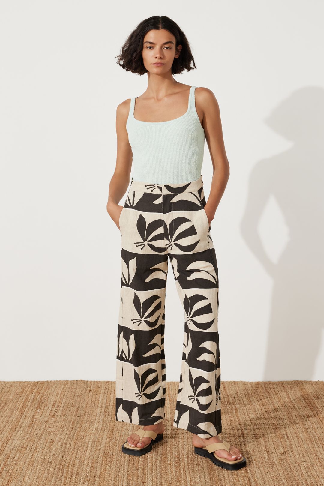 Iris Palm Linen Cotton Blend Pant #5