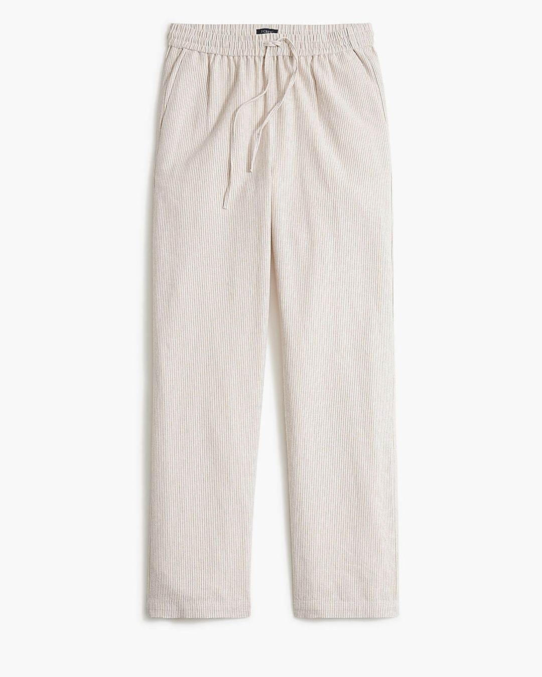 slim wide leg linen drawstring pant - st #13
