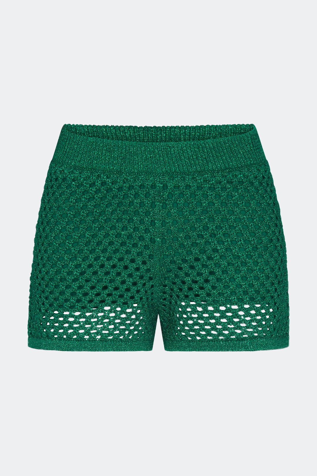 Marzo Crochet Shorts in Gummy Green