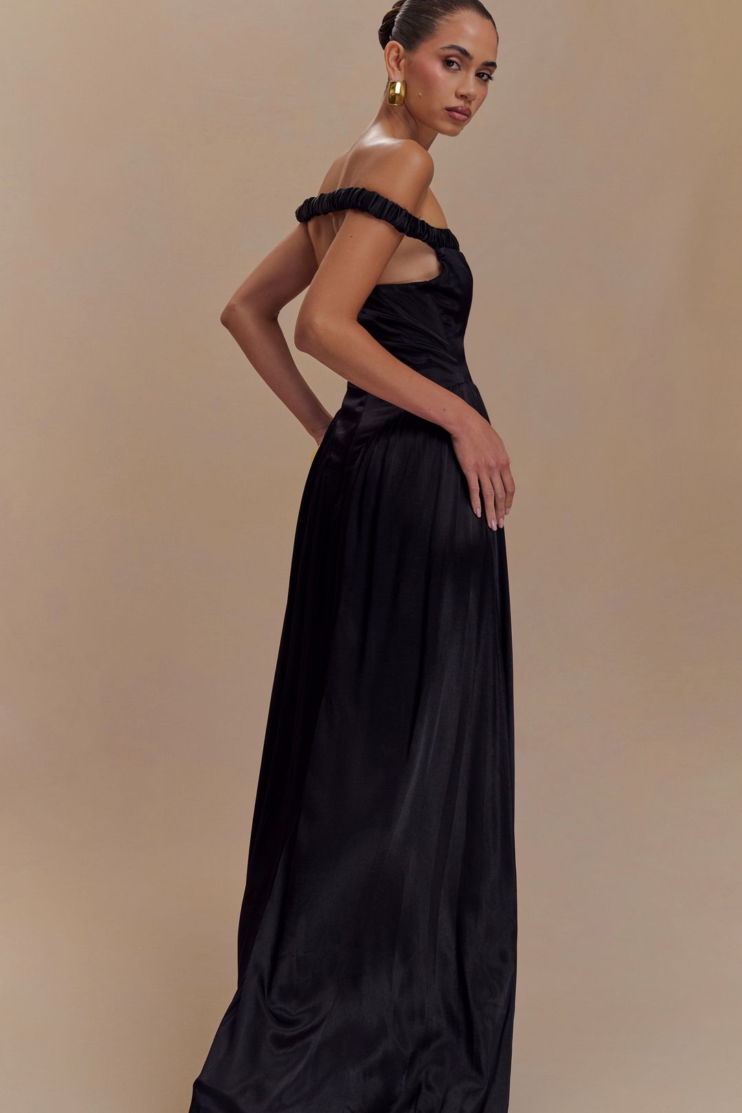Coco Dropped Waist Maxi Dress - Black #4