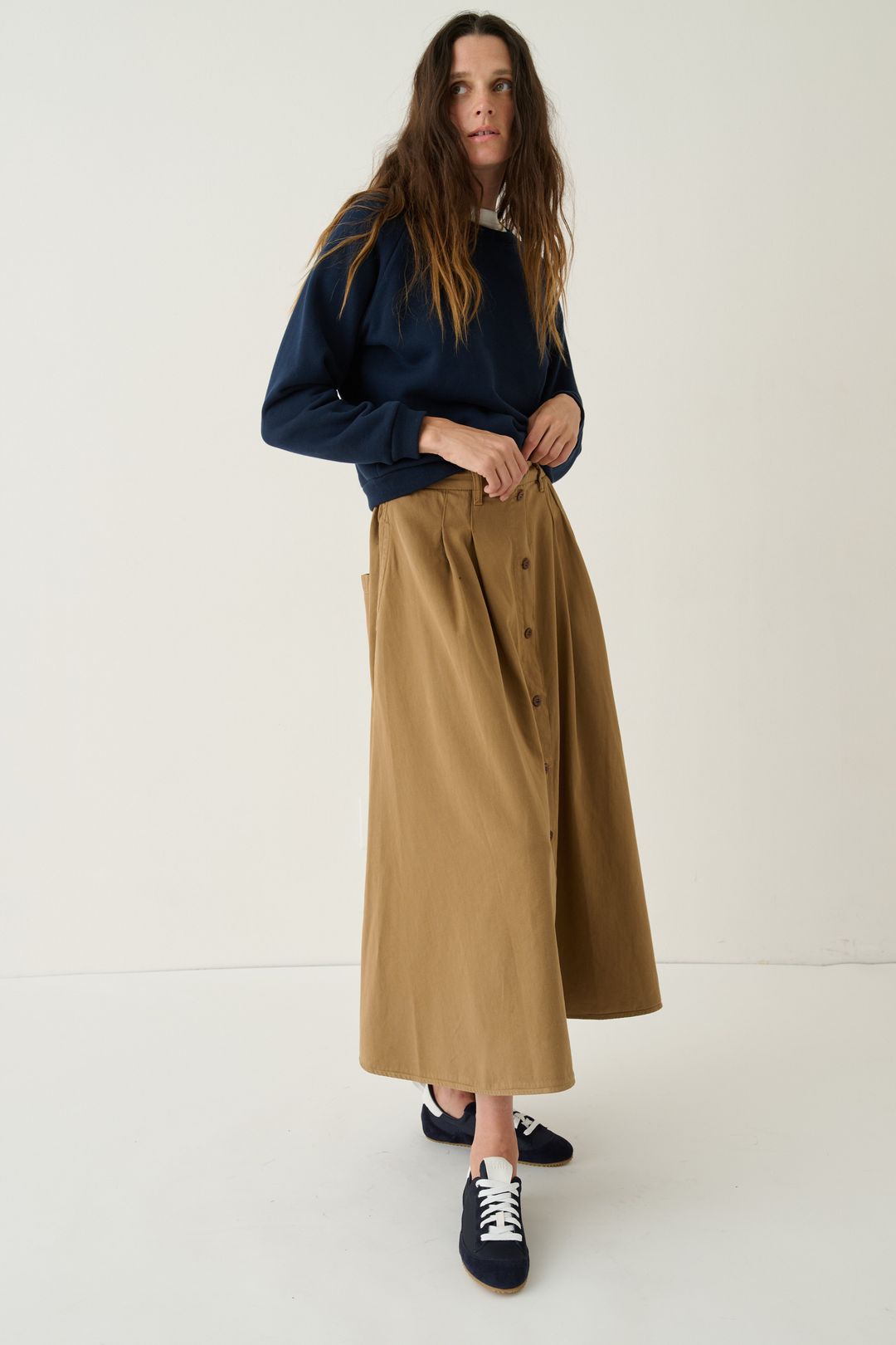 The Venetian Skirt in Camel