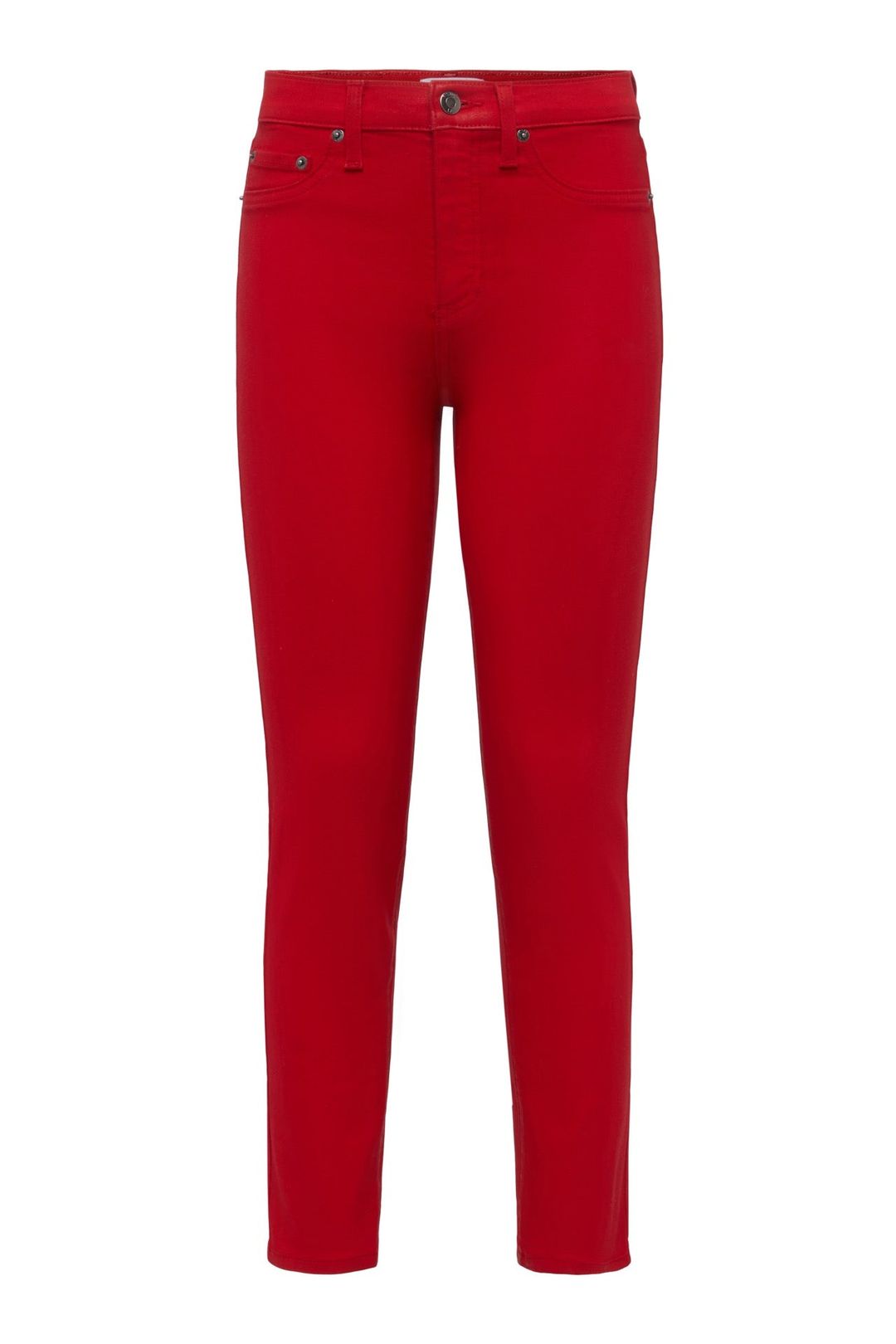 Monroe Crop High Rise Cigarette Crop - Coated Rouge #6