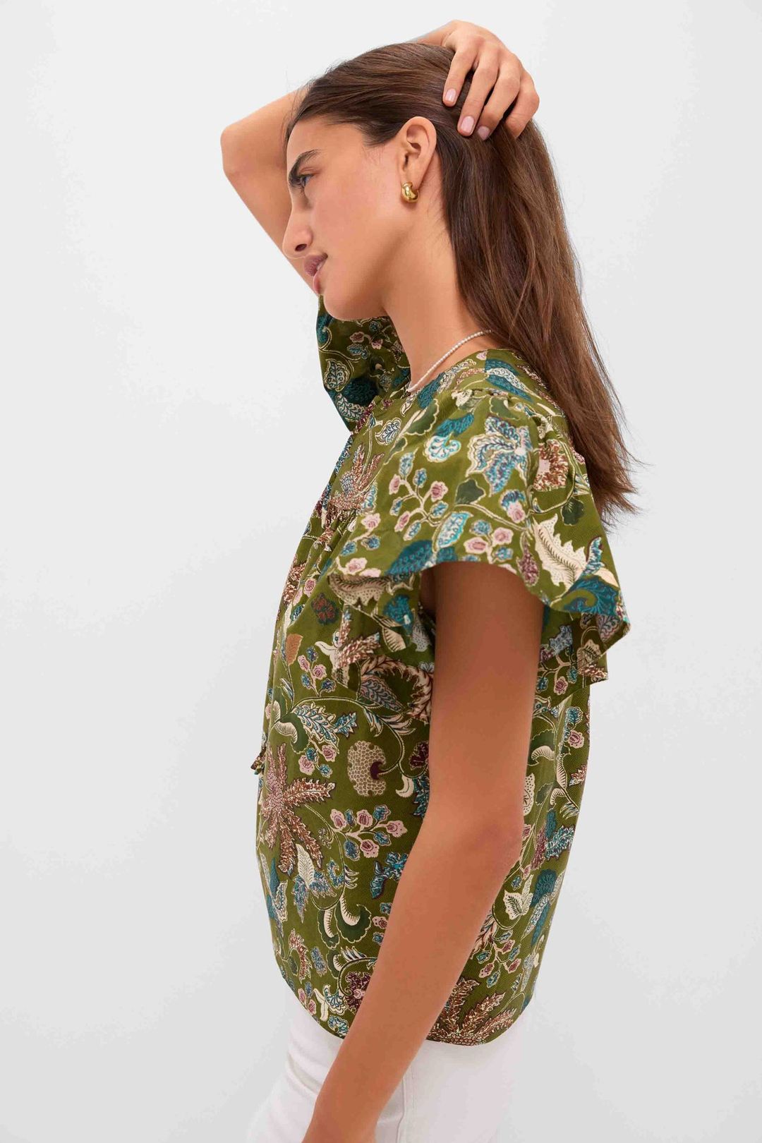 Lichen Perline Flutter Sleeve Blouse #3