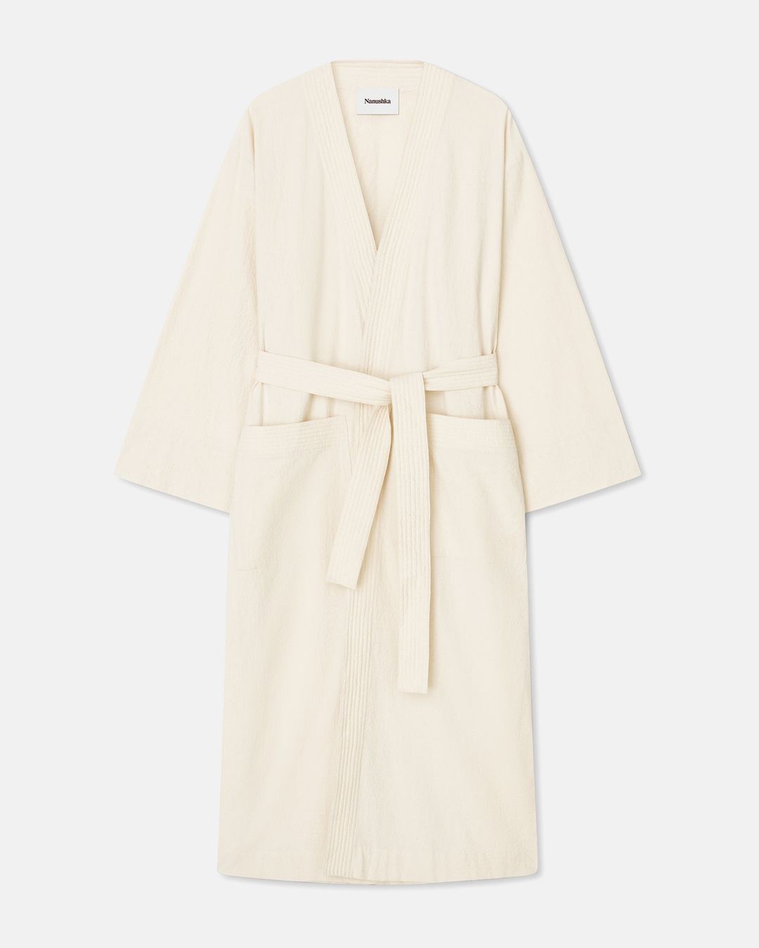 Karmel - Sale Washed-Calico Maxi Dress - Creme