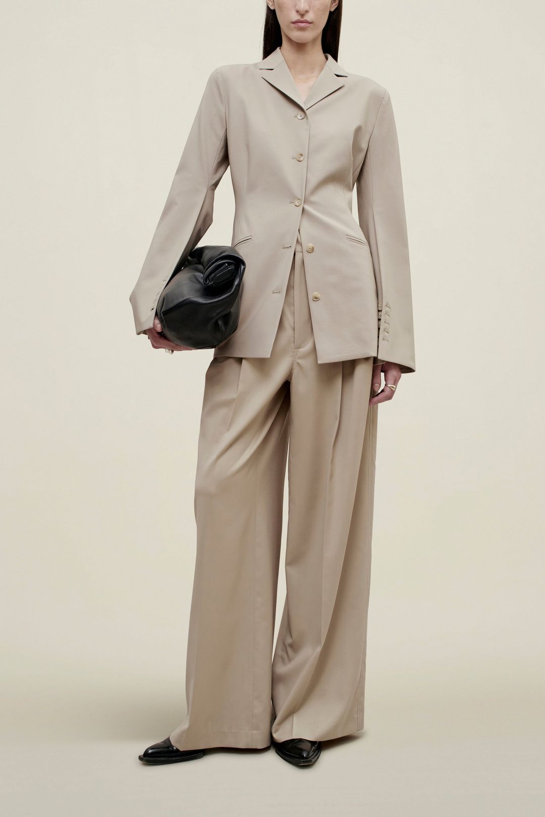 Benny Longline Blazer in Tropical Wool #2