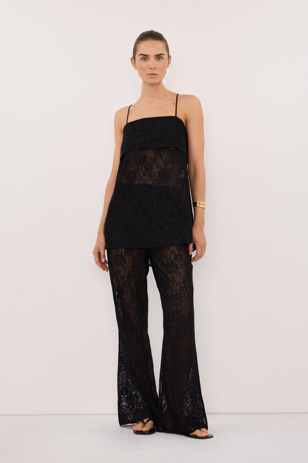 ANYA BLACK LACE PANT #5