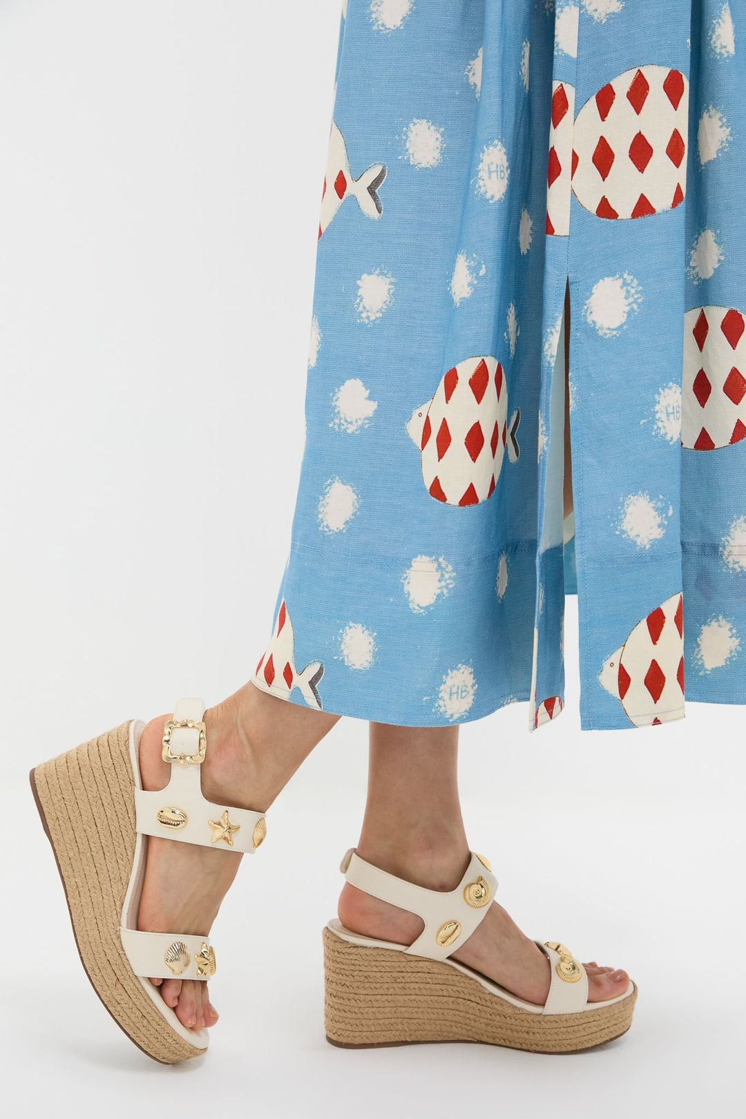 Ivory Saffino Madison Hi Espadrilles #3