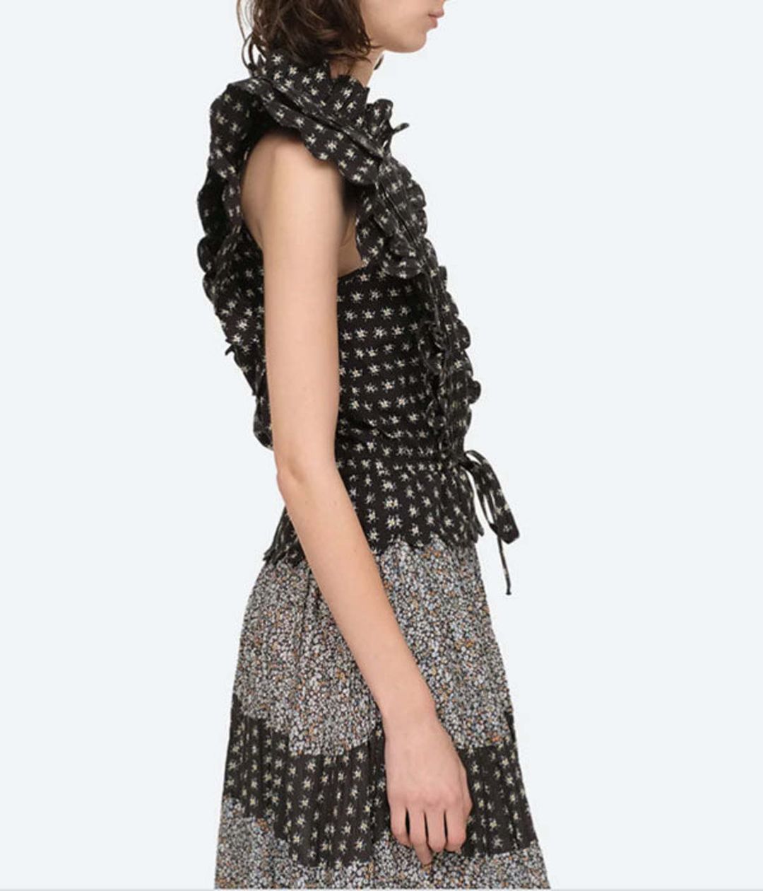 Pascala Flutter Sleeve Blouse