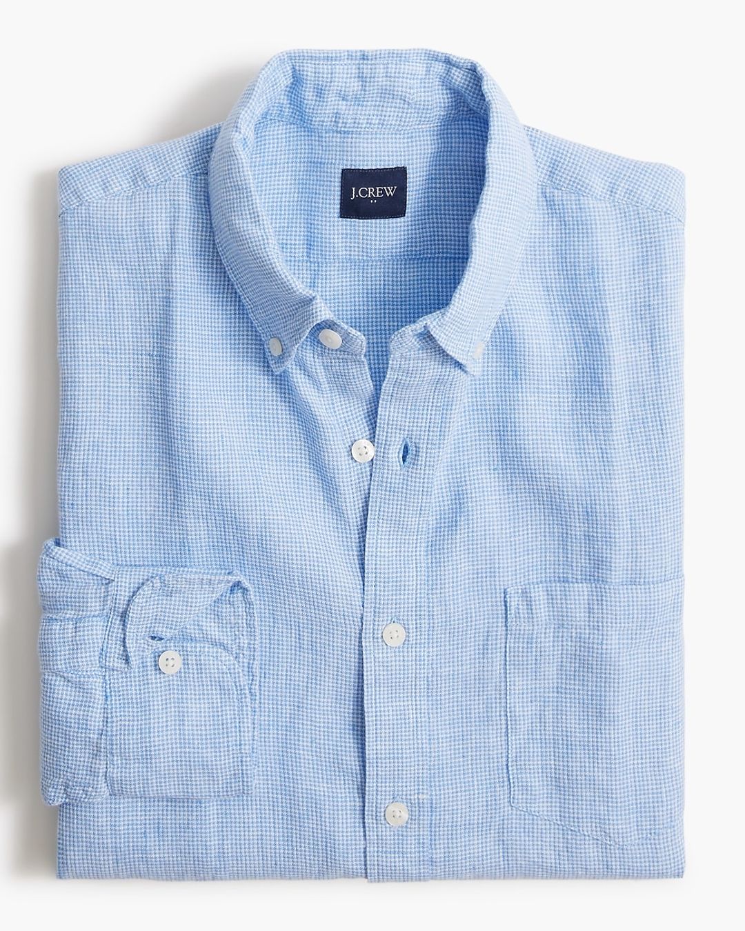 Slim linen-blend shirt #6