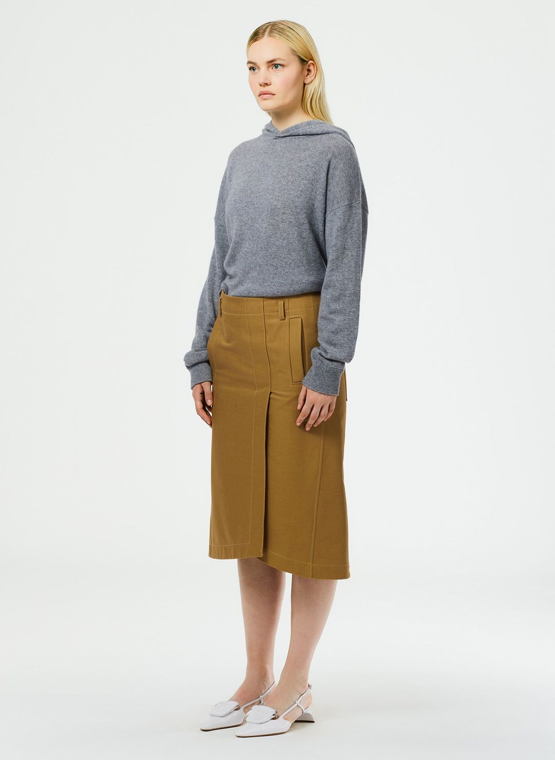 Sculpted Cotton Pitched Skirt #3