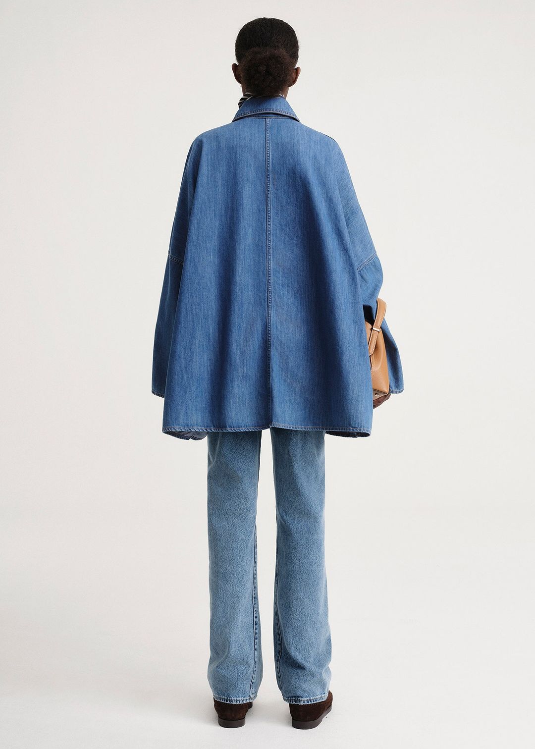 Denim overshirt jacket soft blue #4