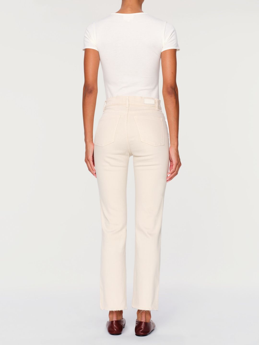 Patti Straight High Rise Vintage Ankle Jeans | Ecru #5