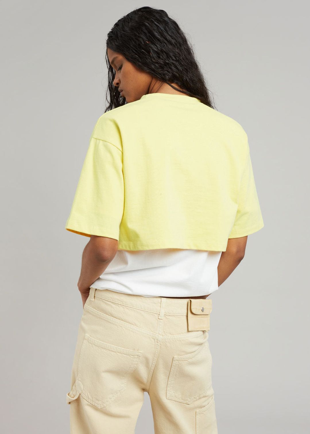 Karina Cropped T-Shirt - Yellow #5