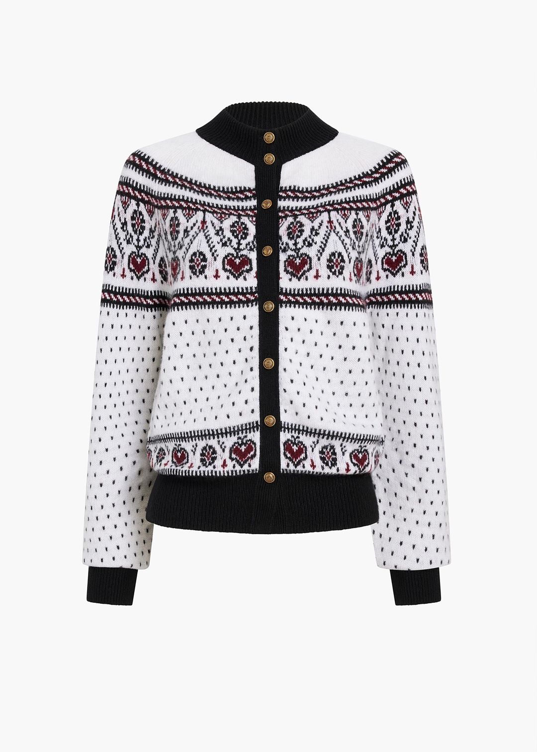 Marc Cardigan in Ivory and Red Multi