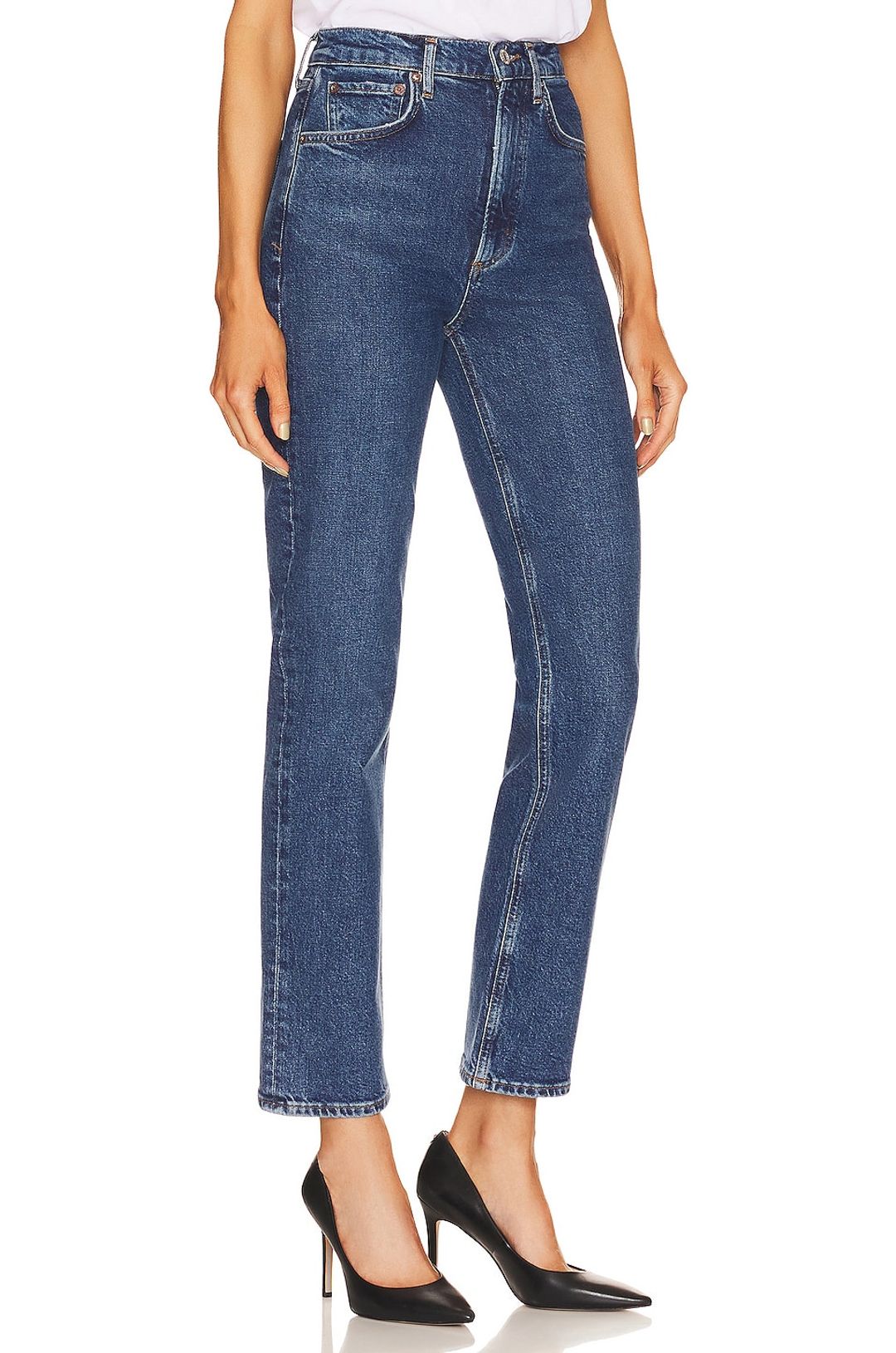 AGOLDE High Rise Stovepipe in Aspire #2