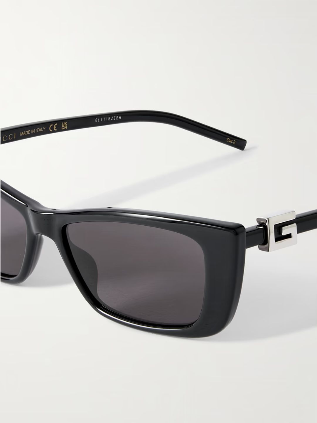 Cat-eye embellished acetate sunglasses #4