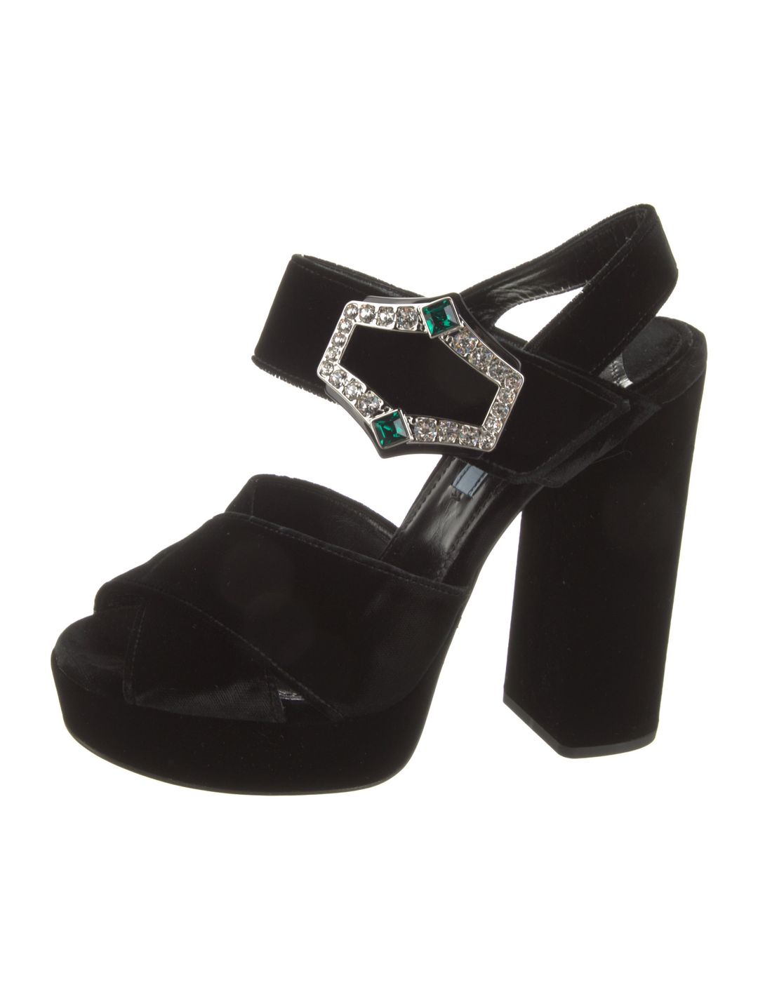 Velvet Crystal Embellishments Sandals #2