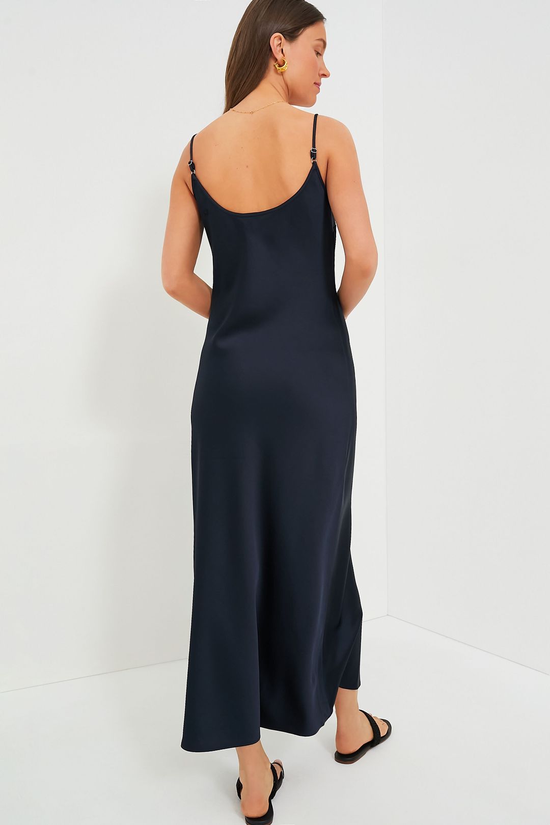 Navy Haley Slip Midi Dress #4