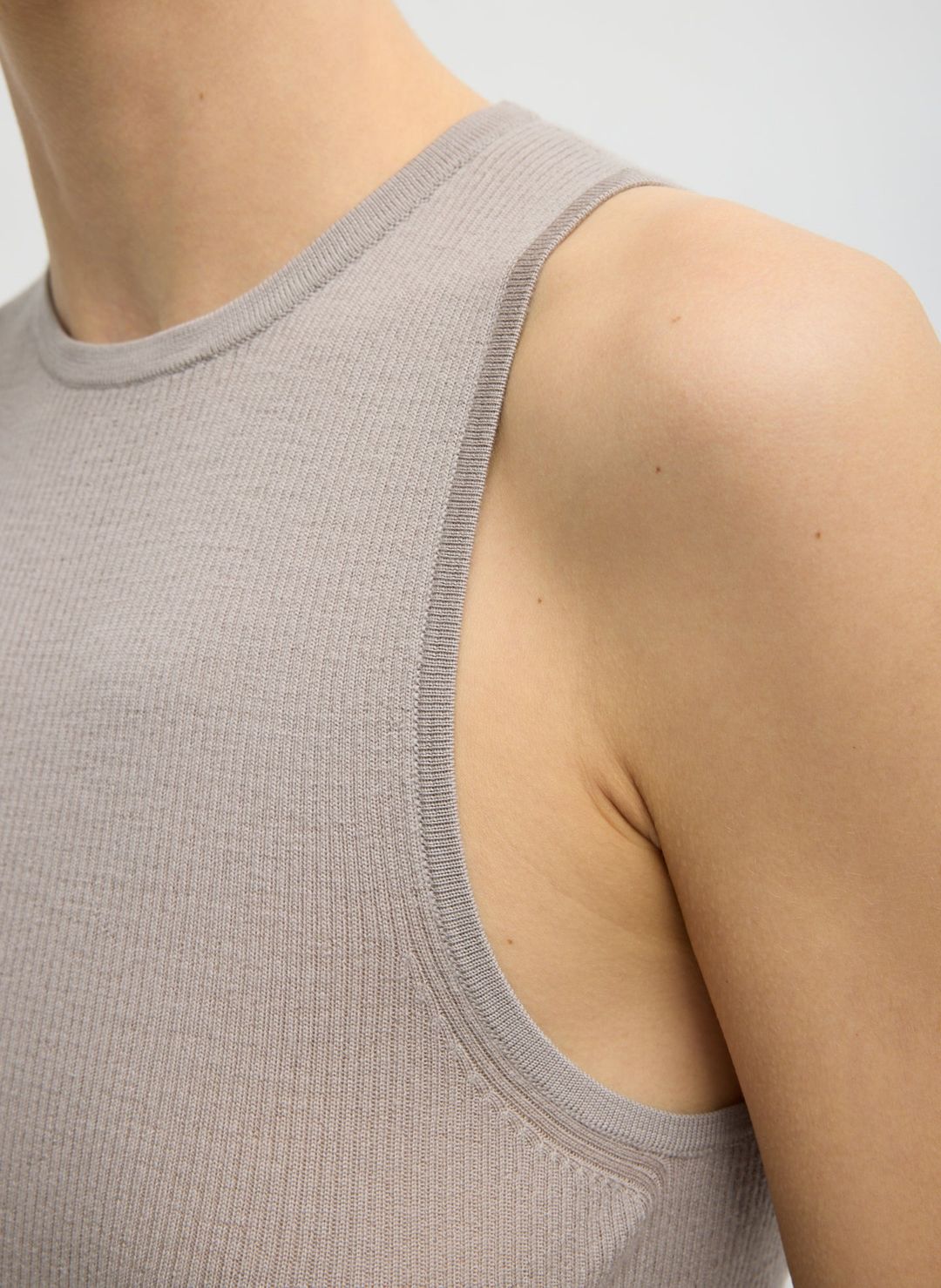 Feather Weight Ribbed Cut Out Tank Top #6