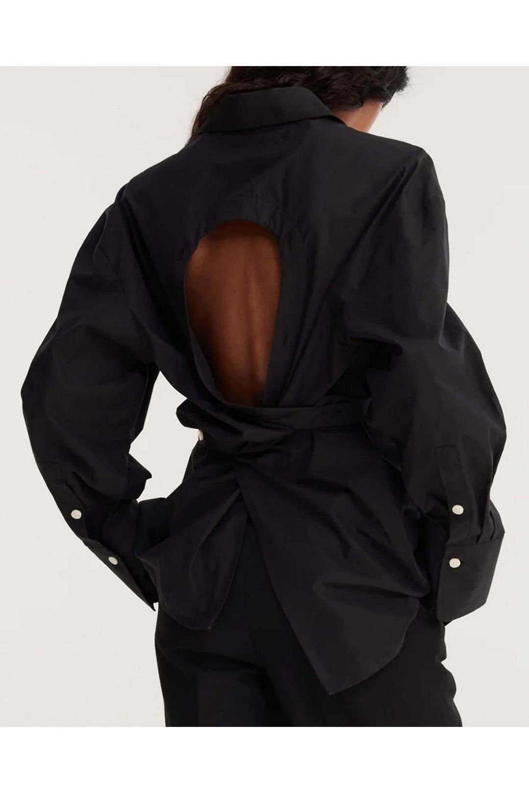 Noir Open Black Shirt #4