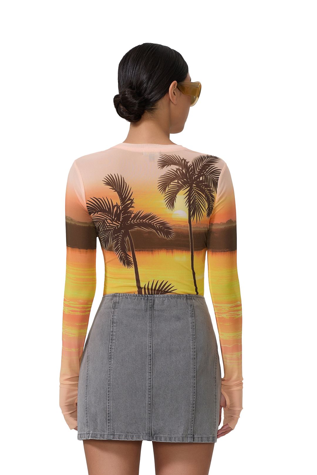 Kaylee Top - Sunrise Palms #4
