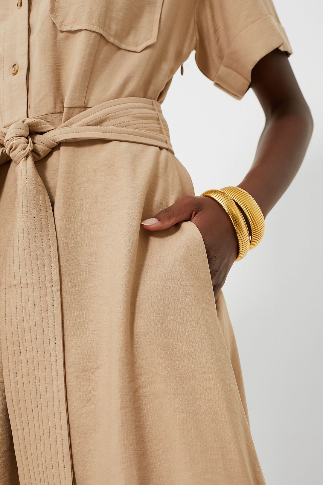 Tan Lucienne Maxi Dress #6