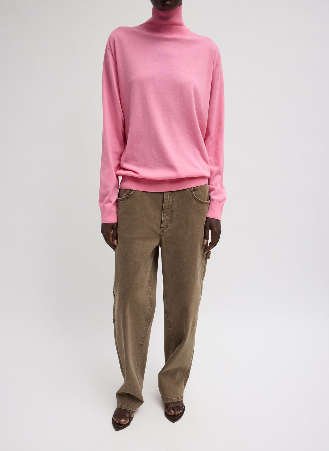 Super Fine Gauge Perfect Men's Turtleneck Pullover