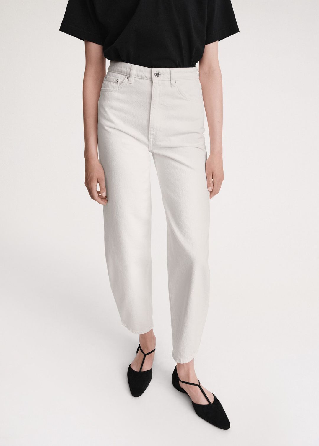 Barrel leg denim off-white #4