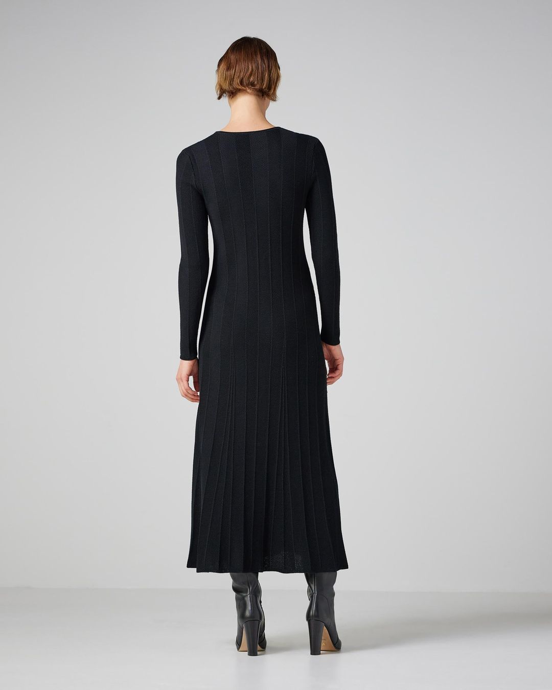 Anais Dress in Wool- Black #3