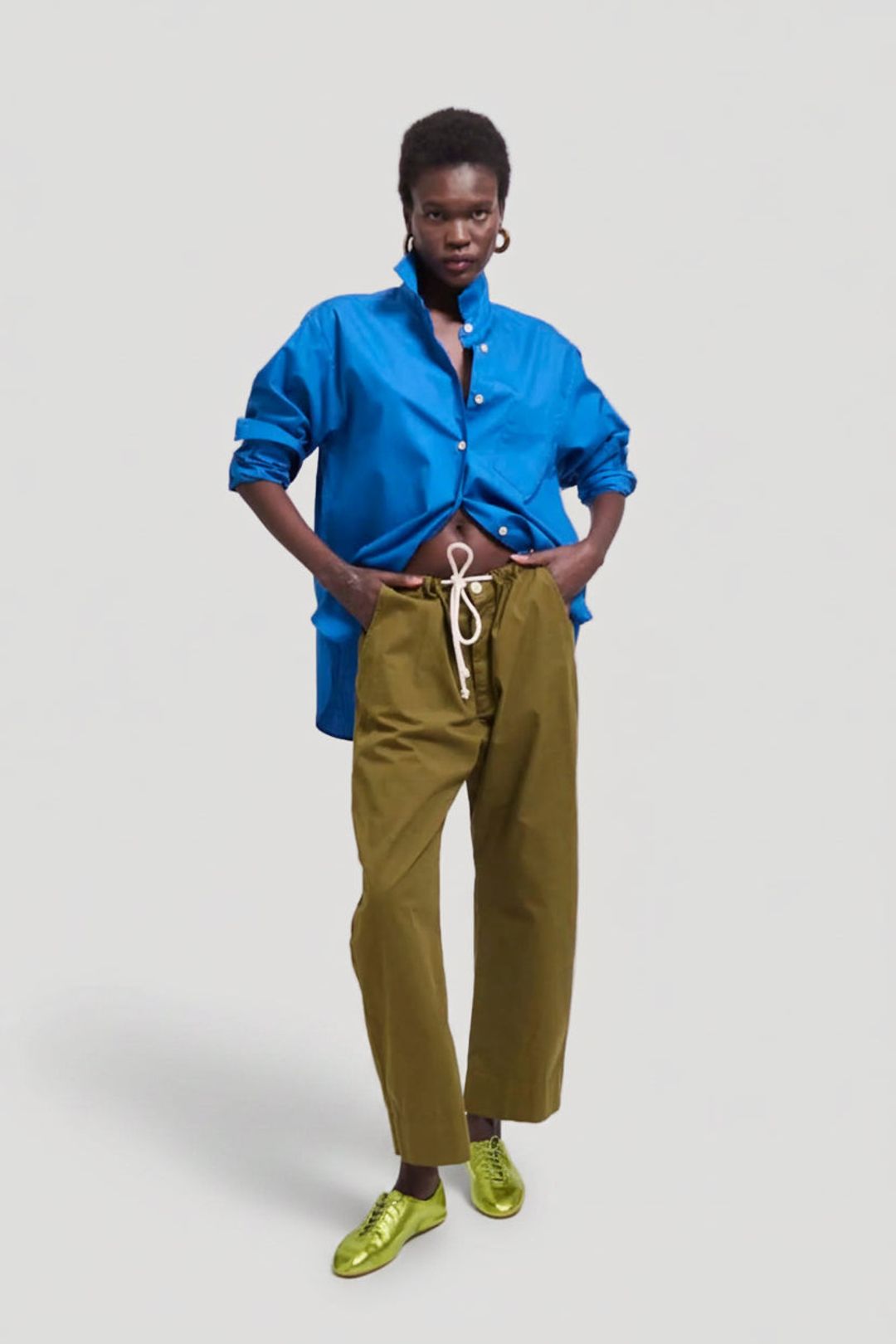 The Rope Tie Pant in Khaki #3