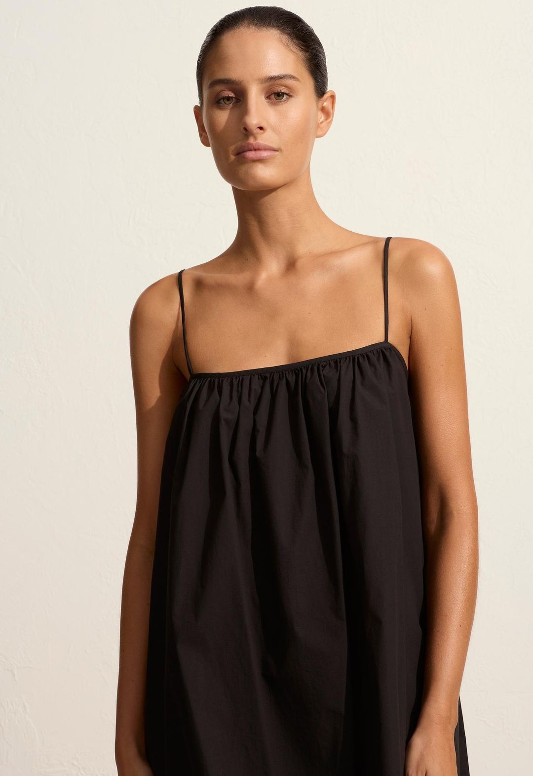 Voluminous Cami Mini Dress Black #3