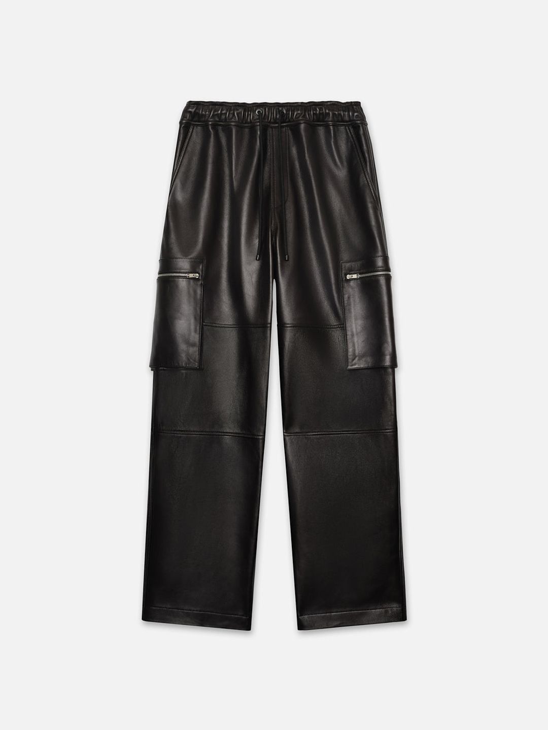 Leather Cargo Pant -- Black