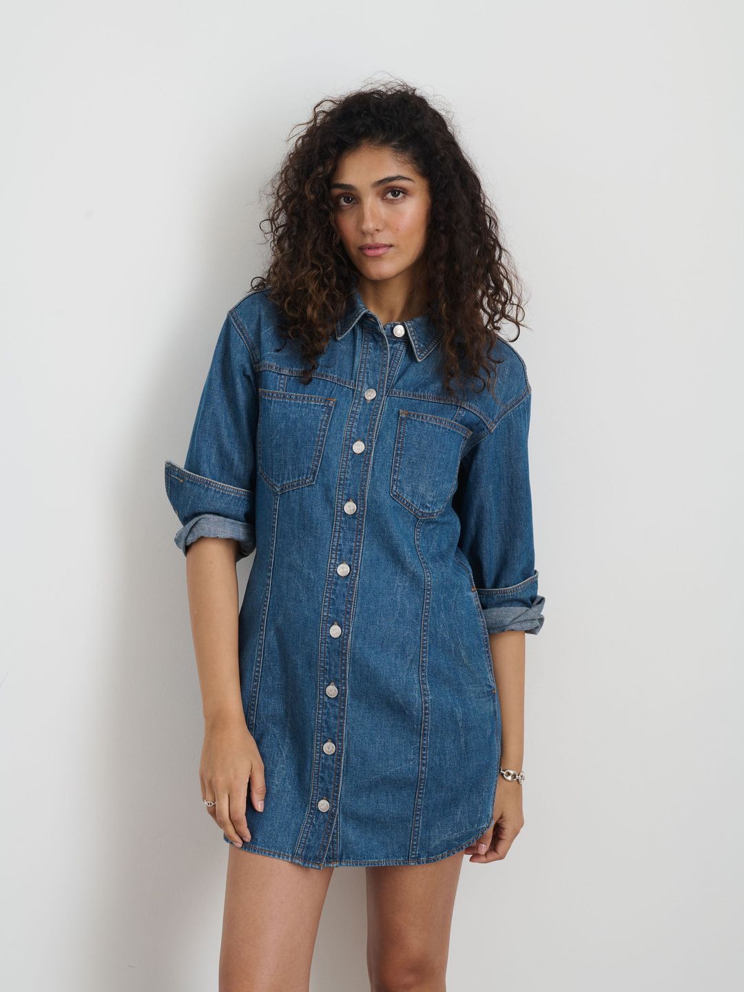 Marissa Shirtdress in Light Weight Denim #3