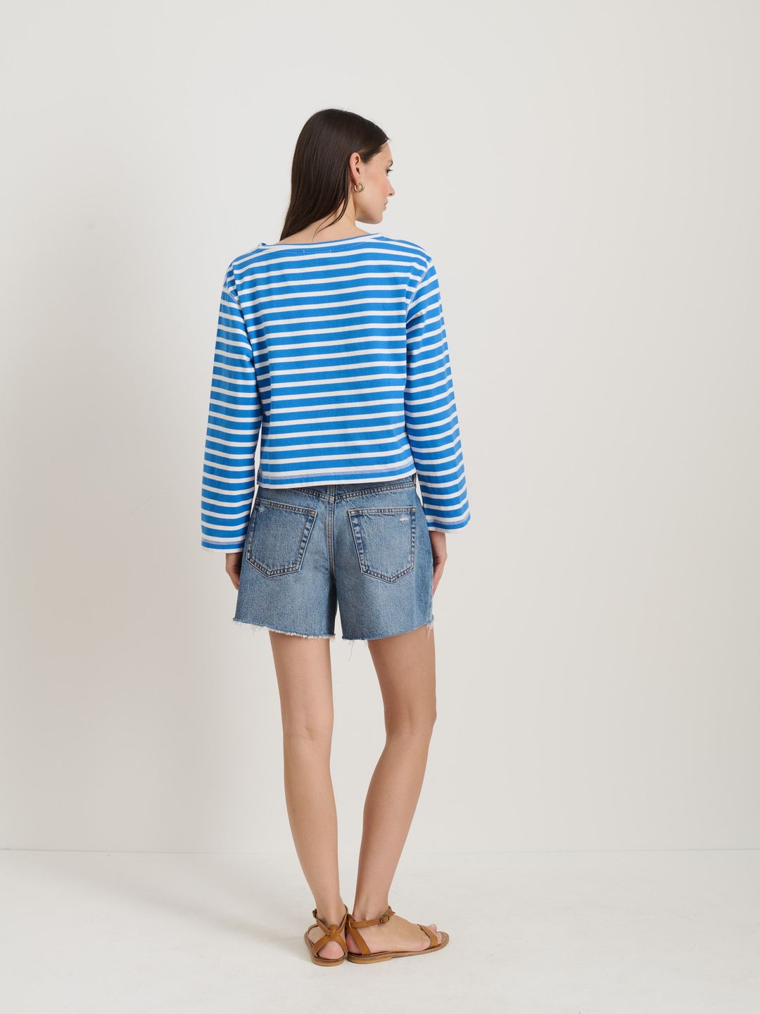 Marseille Striped Boatneck Tee In Cotton #5