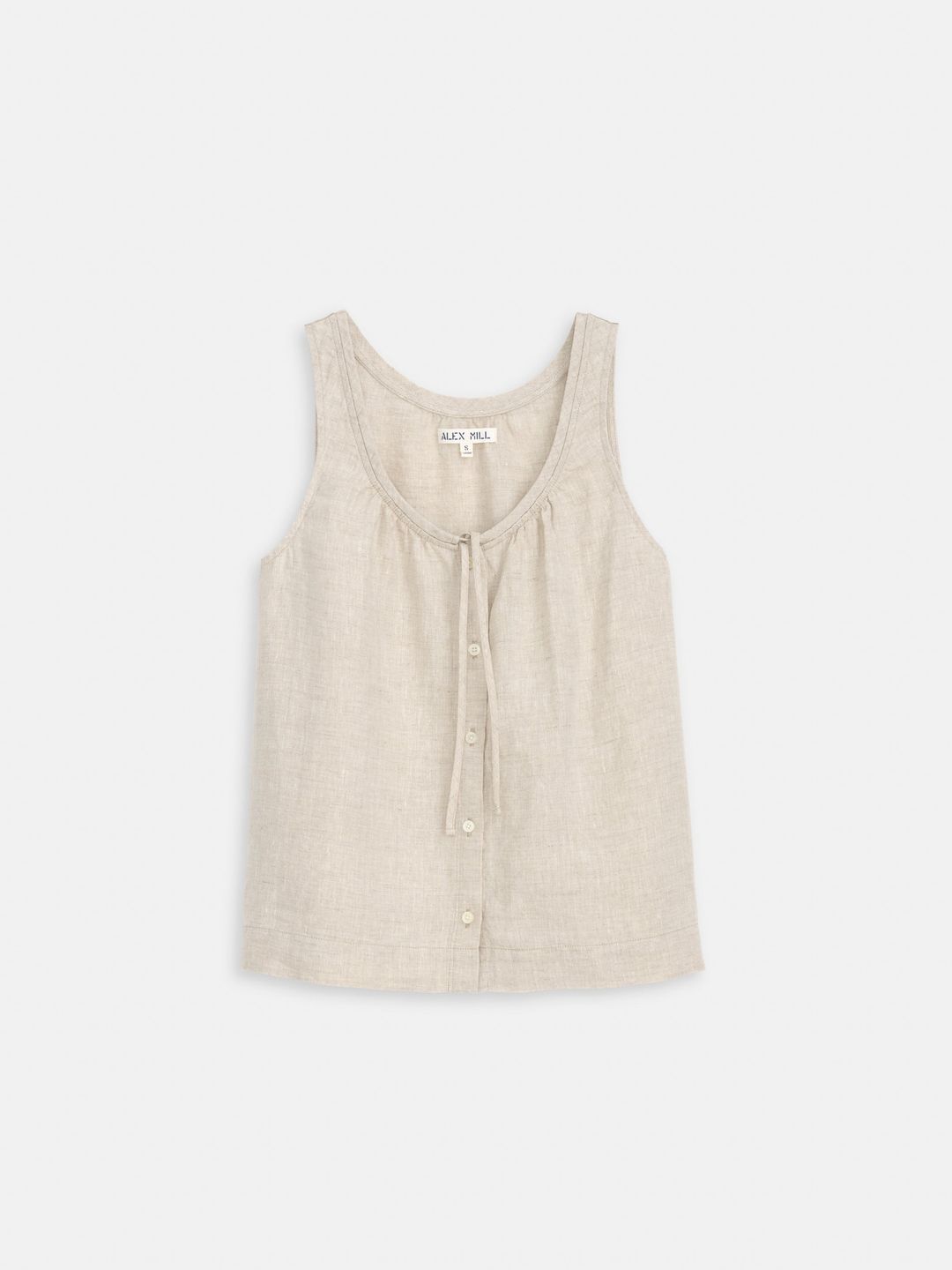 Sidney Top In Flax Linen